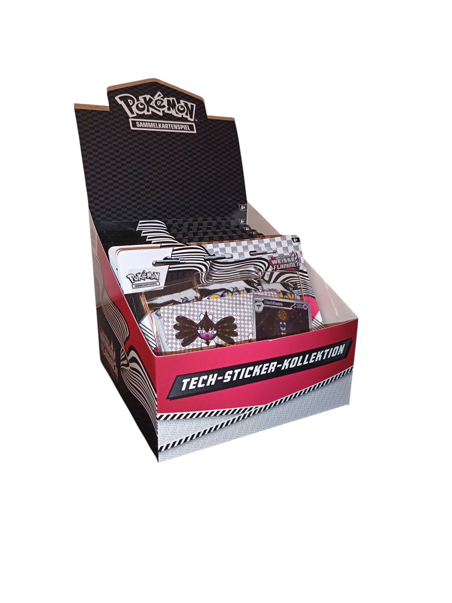 Pokemon "Tech Sticker Collection" Schwarze Blitze&Weisse Flammen