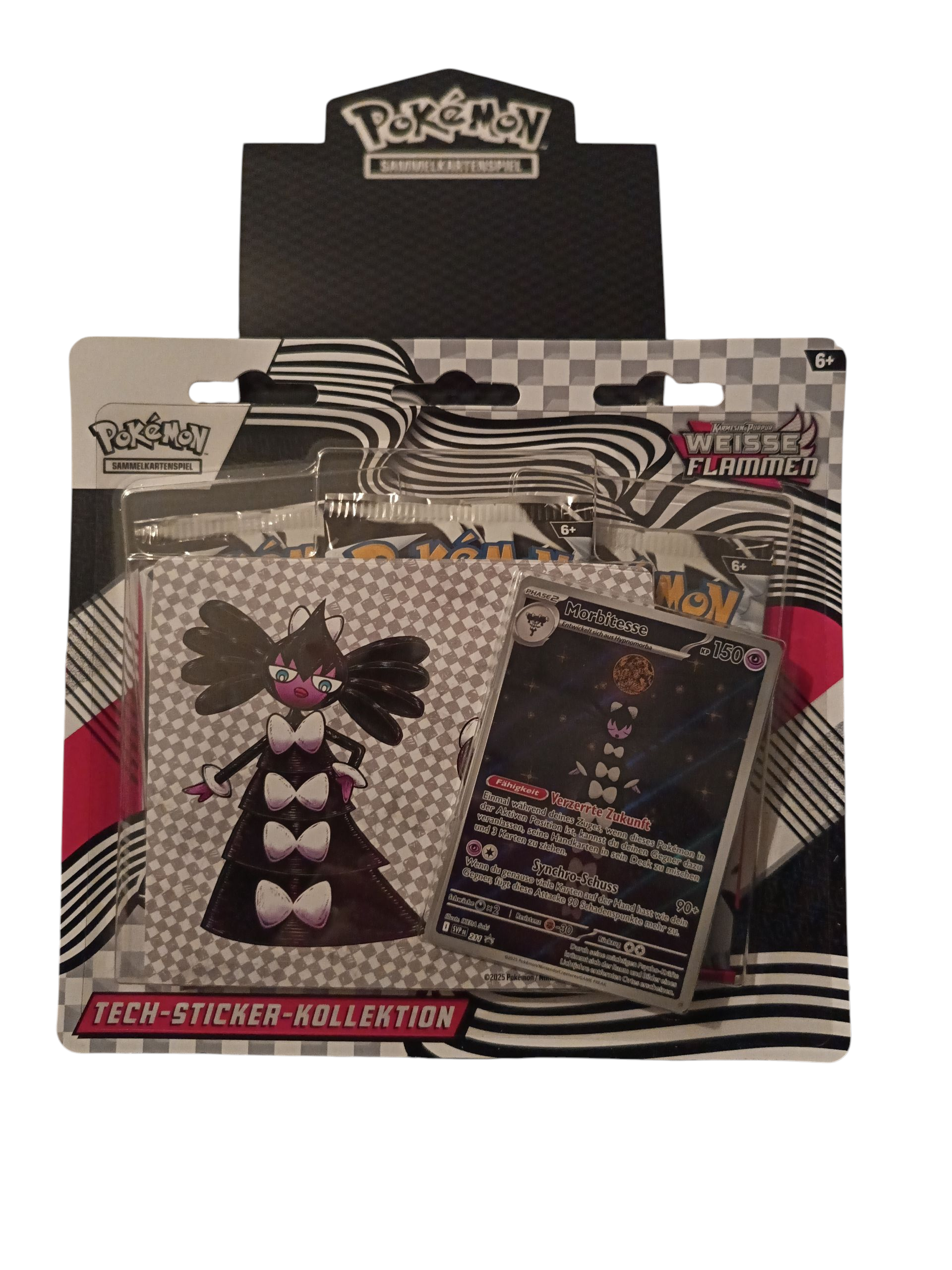 Pokemon "Tech Sticker Collection" Schwarze Blitze&Weisse Flammen