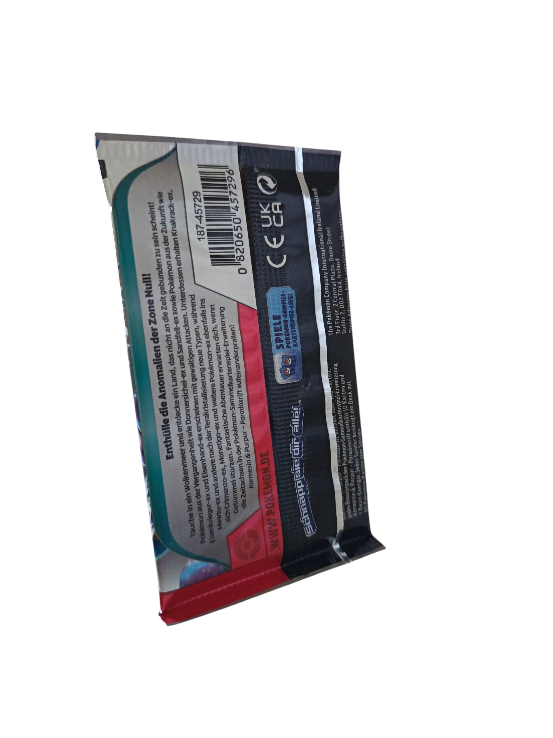 Pokemon Boosterpack Karmesin&Purpur "Paradoxrift"
