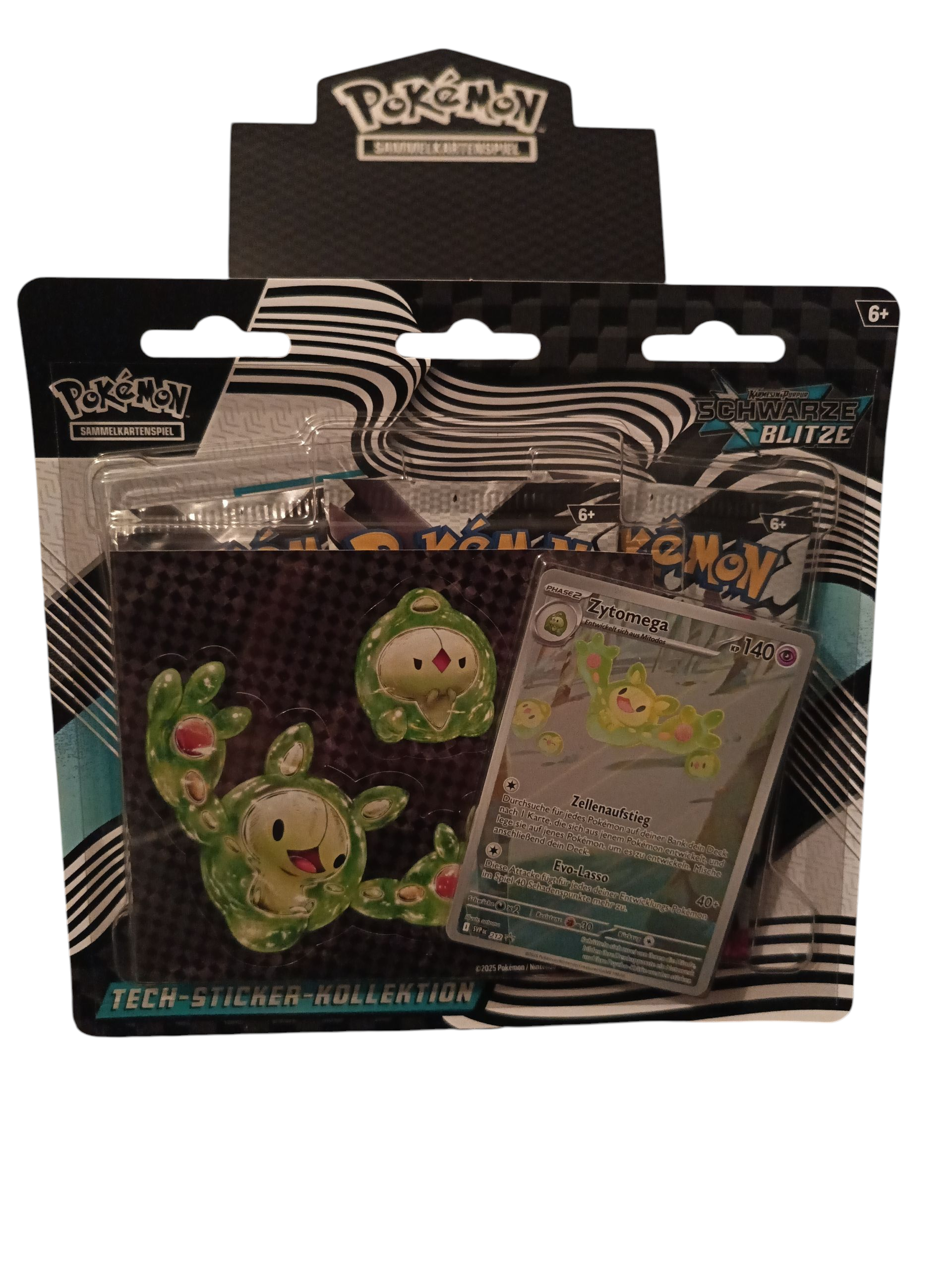 Pokemon "Tech Sticker Collection" Schwarze Blitze&Weisse Flammen