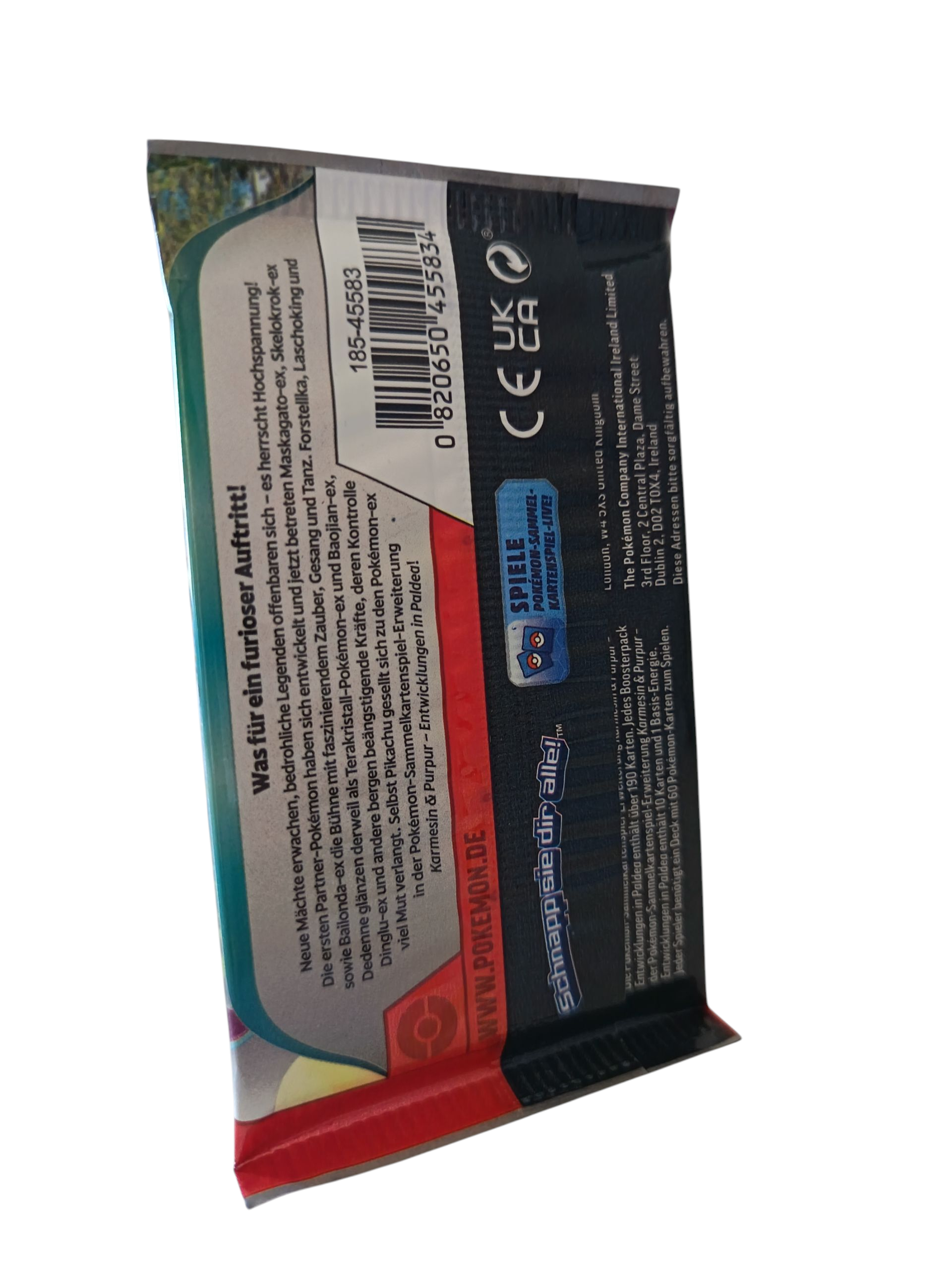 Pokemon Boosterpack Karmesin&Purpur "Entwicklung in Paldea"