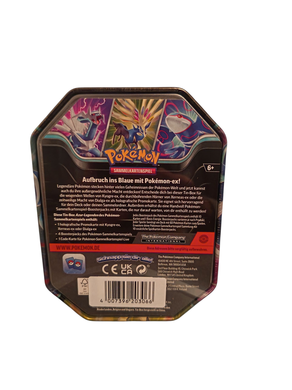 Pokemon "EX" Tin Boxen versch. Varianten DE